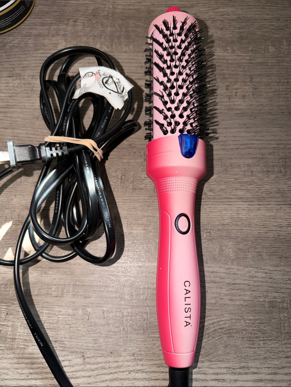 Calista Pink Hot Air Round Brush Styler - Volumizing Blowout Tool